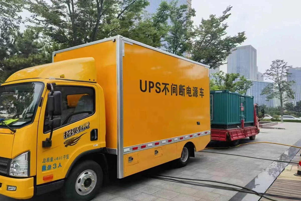永川发电机租赁施工现场