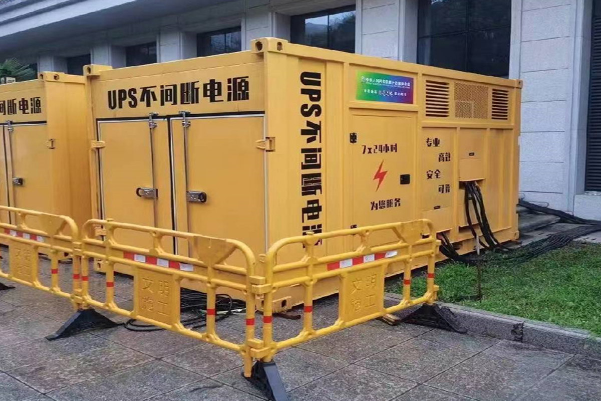 永川发电机租赁施工现场